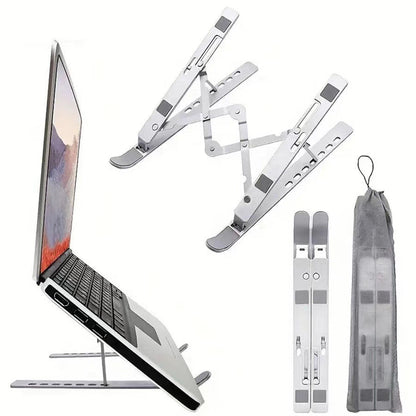 Laptop stand bracket desktop height-adjustable radiator foldable portable support suspended aluminum alloy - image 4