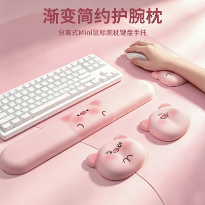 Wholesale wrist rest mouse pad, memory foam wrist cushion, keyboard wrist support, foam silicone office desk mouse wrist rest - image 1