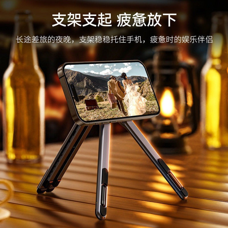 Portable multifunctional foldable magnetic phone and tablet stand, desktop adjustable aluminum alloy laptop stand - image 3