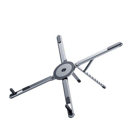 Portable multifunctional foldable magnetic phone and tablet stand, desktop adjustable aluminum alloy laptop stand - image 5