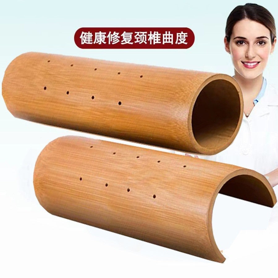 Hard bamboo pillow for specialized repair, stretching, traction, and correction. Neck support pillow, semi-round and full-round cervical pillow, lumbar pillow - image 2