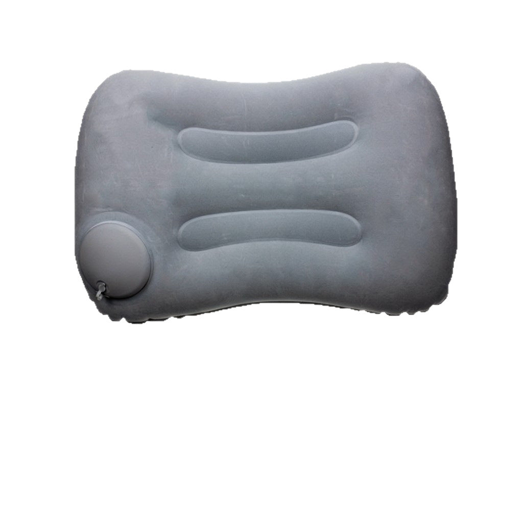Rectangular inflatable pillow, portable travel inflatable lumbar support pillow, outdoor lumbar cushion, flocked press-inflatable pillow - image 5