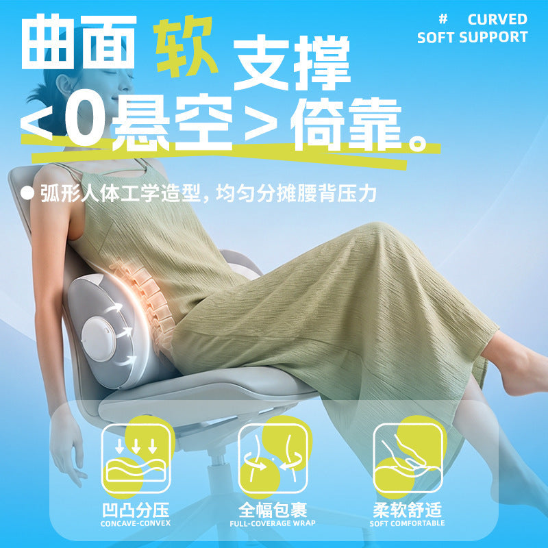 Inflatable lumbar support cushion, waist support pad for long-distance driving, convenient PVC inflatable pillow for outdoor travel and camping - image 3