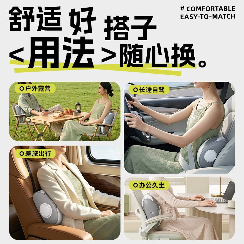 Inflatable lumbar support cushion, waist support pad for long-distance driving, convenient PVC inflatable pillow for outdoor travel and camping - image 4