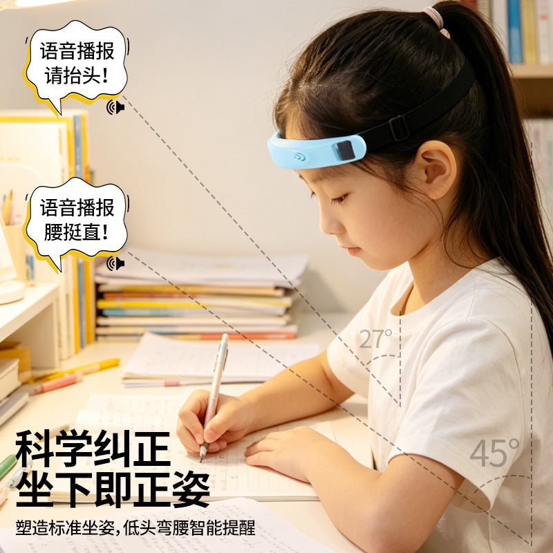 Smart posture corrector, head-mounted anti-slouching device, myopia prevention corrector, posture reminder for students - image 3