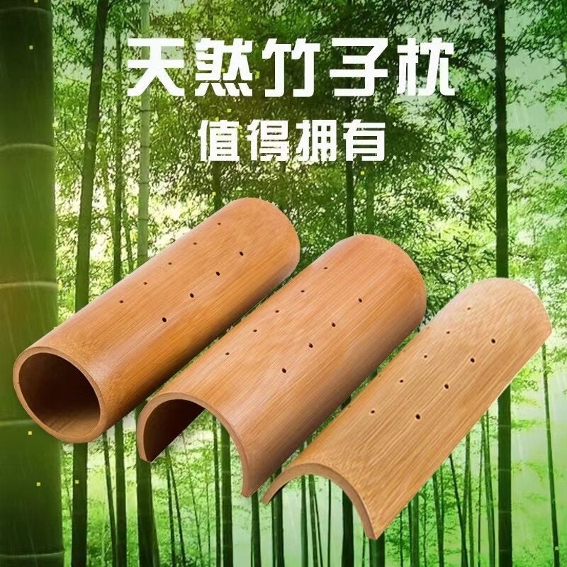 Hard pillow, bamboo pillow, shape-repairing pillow, stretching and traction correction special neck support pillow, semi-circular and full-circular cervical and - image 4