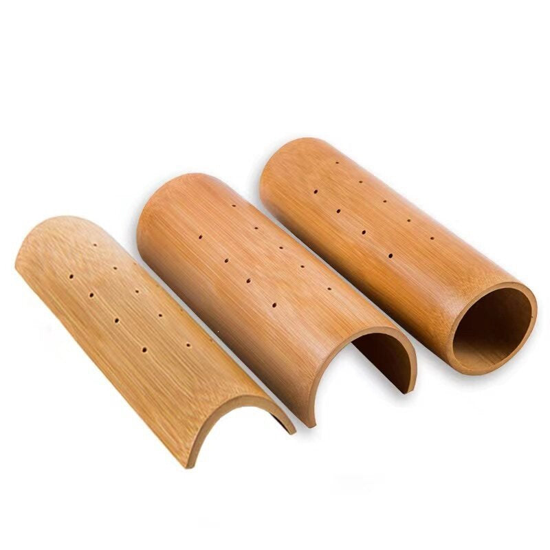 Hard pillow, bamboo pillow, shape-repairing pillow, stretching and traction correction special neck support pillow, semi-circular and full-circular cervical and - image 5