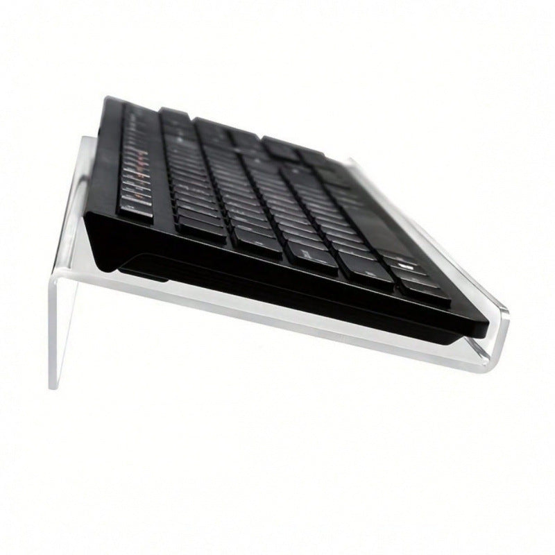 Computer keyboard display stand, laptop stand, transparent acrylic keyboard support to prevent tilting and sagging - image 1