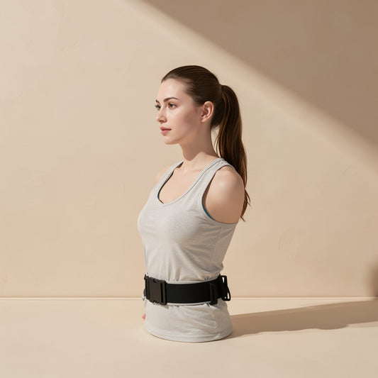 Mesh posture-correction brace with steel support for the back - view 2