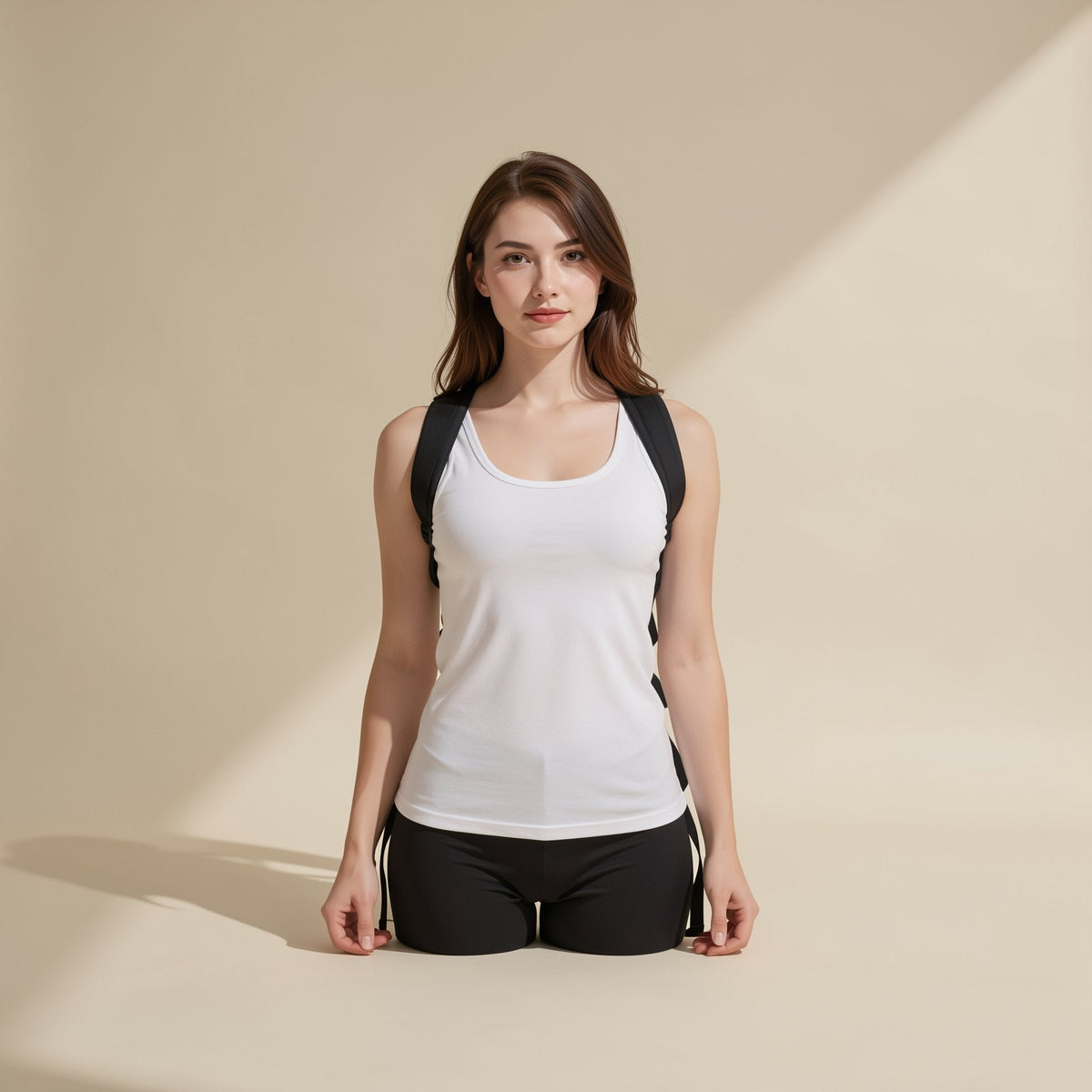 Mesh posture-correction brace with steel support for the back - view 4