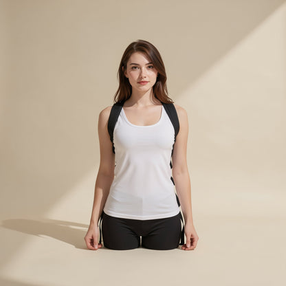 Mesh posture-correction brace with steel support for the back - view 4