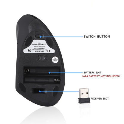 Cross-Border Vertical Fifth Generation Left-Hand Wireless Charging Computer Accessories Mouse Left-Handed Ergonomic E-Commerce Supply - image 4