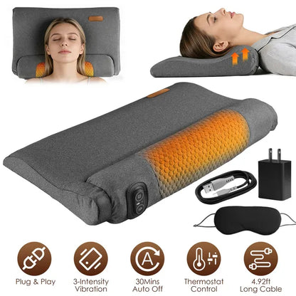 Neck Massager Pillow Ergonomic Massager Memory Foam Pillow With 3-Level…