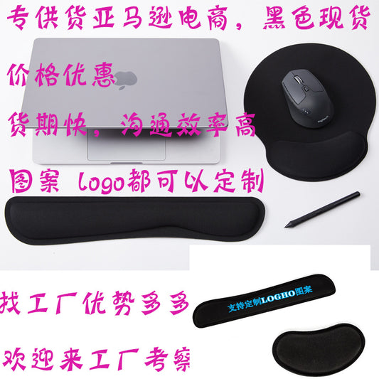 Memory Foam Promotional Gift Hand Pillow Keyboard Wrist Rest Mouse Pad Set Color Printed Support Computer in Stock - image 1