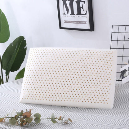 Latex Pillow Core Single Cervical Spine Pillow Student Adult Low Pillow Home Bread Pillow - image 2