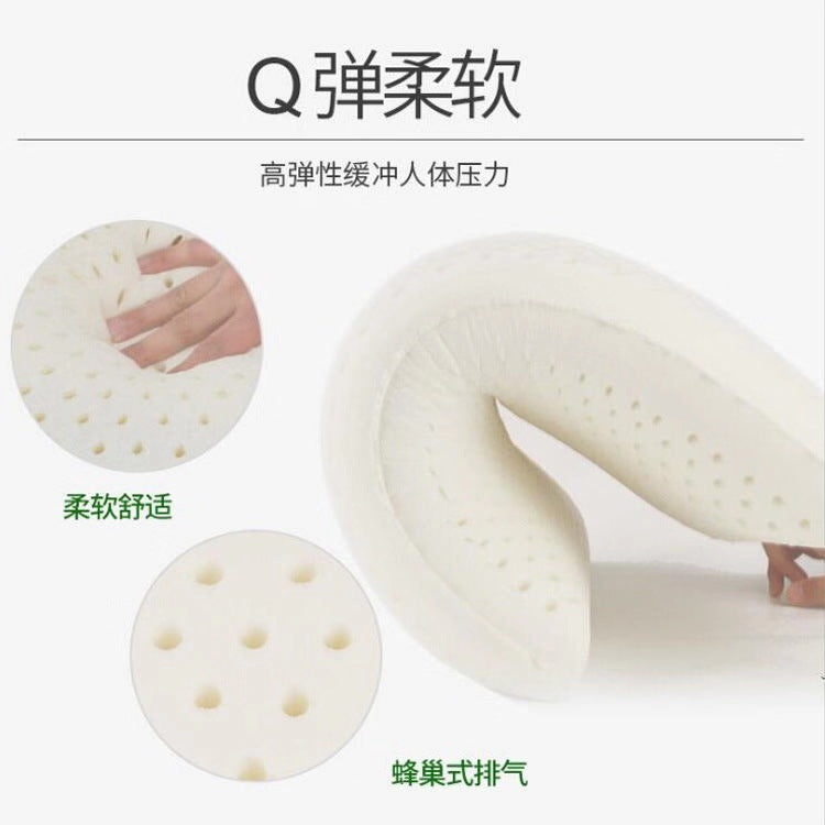 Latex Pillow Core Single Cervical Spine Pillow Student Adult Low Pillow Home Bread Pillow - image 4