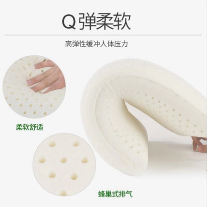 Latex Pillow Core Single Cervical Spine Pillow Student Adult Low Pillow Home Bread Pillow - image 4