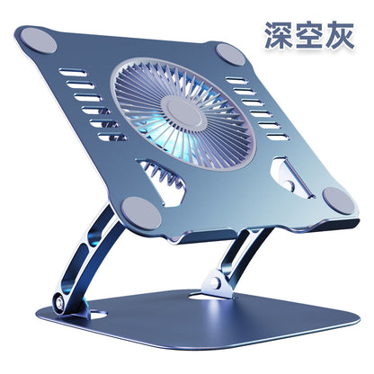 Metal Adjustable Folding Dual-Layer Cooling Stand Base Desktop Laptop Stand Tablet Notebook Holder - image 5