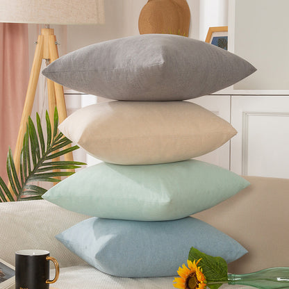Nordic Style Ins-Style Linen Office Sofa Cushion Lumbar Pillow Summer Cooling Office Cushion - image 1