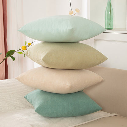 Nordic Style Ins-Style Linen Office Sofa Cushion Lumbar Pillow Summer Cooling Office Cushion - image 4
