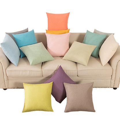 Nordic Style Ins-Style Linen Office Sofa Cushion Lumbar Pillow Summer Cooling Office Cushion - image 5
