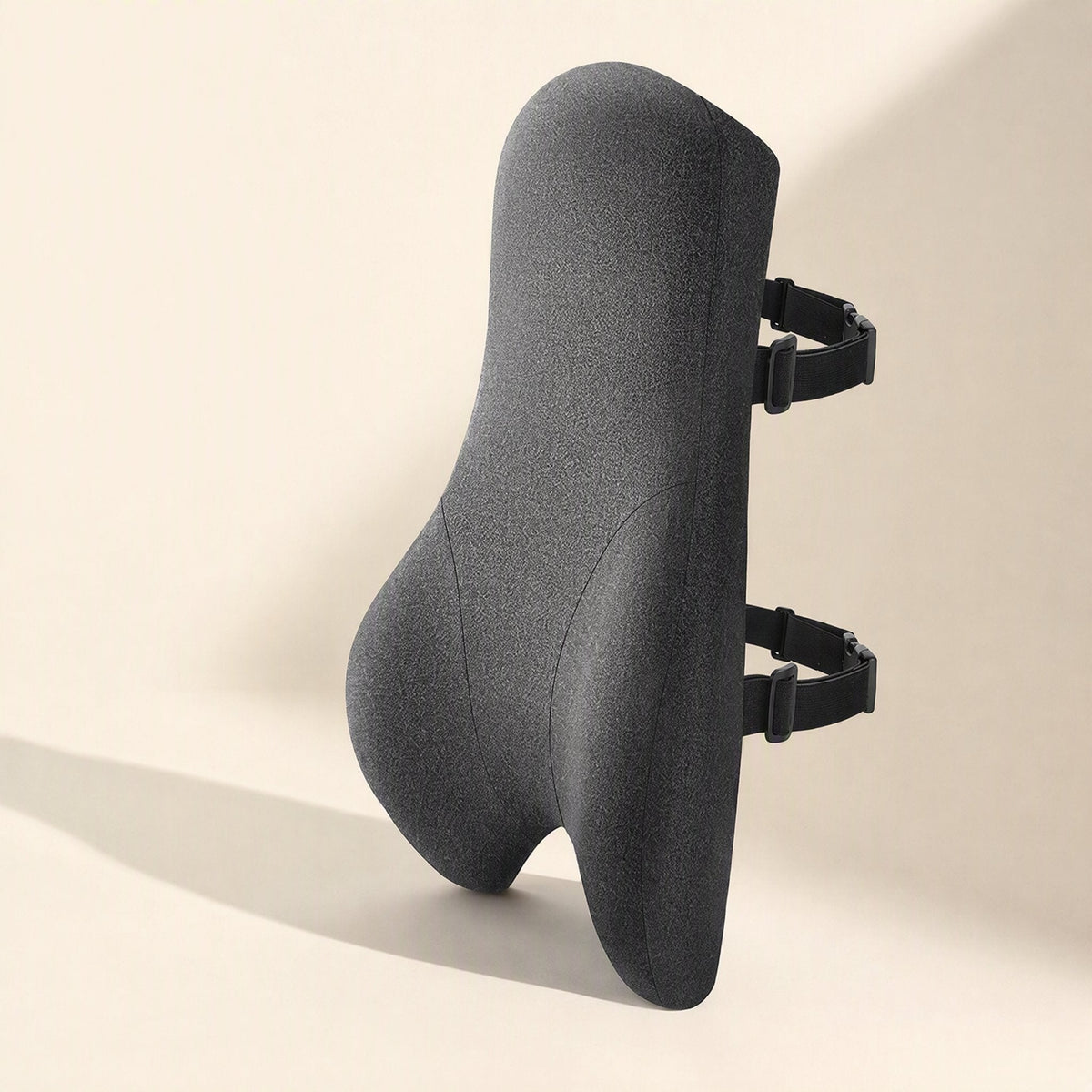 Polyester lumbar support cushion with memory foam filling - view 3
