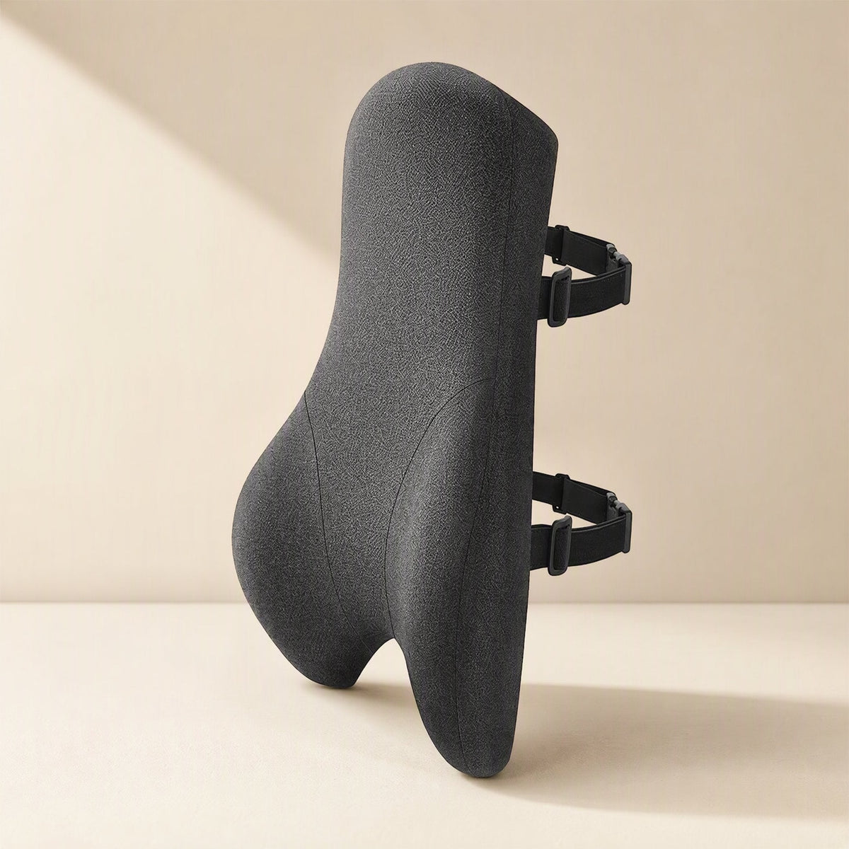 Polyester lumbar support cushion with memory foam filling - view 5
