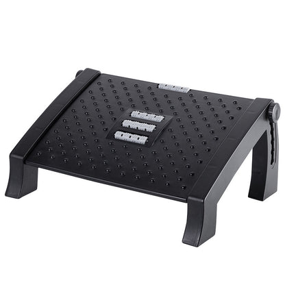 Factory wholesale footrest anti-curling two-leg six-gear adjustable footstool step stool office table pedal - image 5