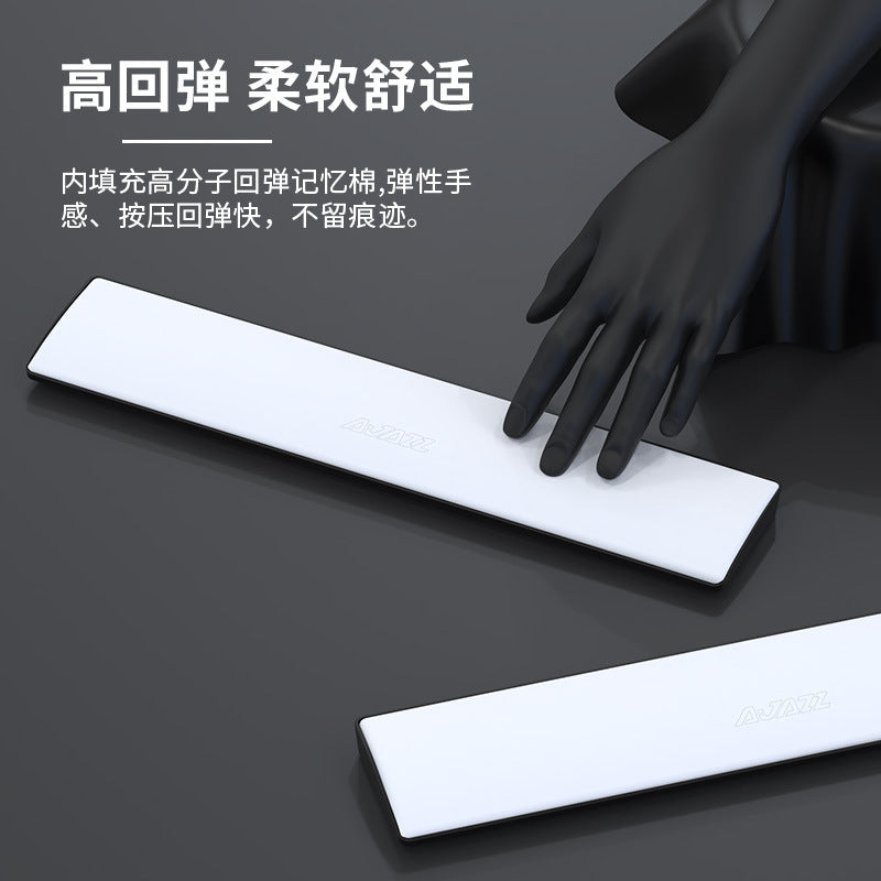 Black Jue 104/87/81/61 Key Standard Keyboard Supports Wrist Rest Pad Leather Keyboard Hand Support - image 4