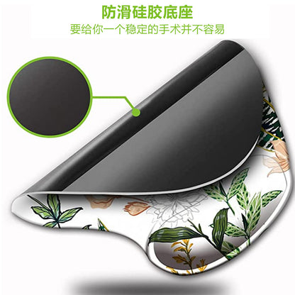 Cross-Border E-Commerce Mouse Pad Wrist Guard Rubber Sole Keyboard Pad Flower Flower Game Office Set Wrist Rest Pad Batch - image 4