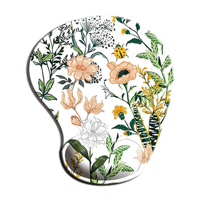 Cross-Border E-Commerce Mouse Pad Wrist Guard Rubber Sole Keyboard Pad Flower Flower Game Office Set Wrist Rest Pad Batch - image 5