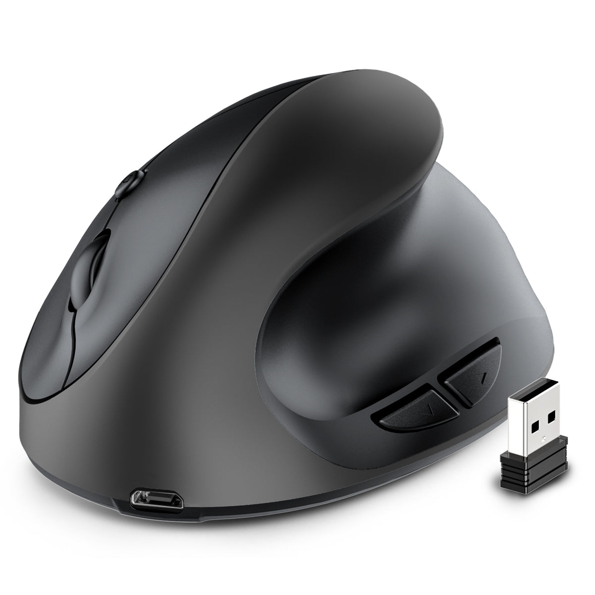Cross-Border Left and Right Hand Ergonomic Mouse, Rechargeable Vertical Wireless Mouse, Dual-Mode Silent Mouse with Anti-Sleep Key - image 5