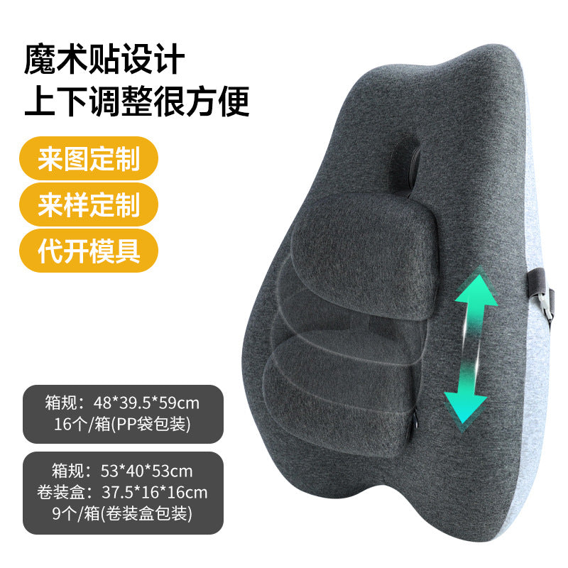 Backrest Cushion, Lumbar Support Cushion, Memory Foam Seat Cushion, Waist Support Pillow, Japanese Style - image 2