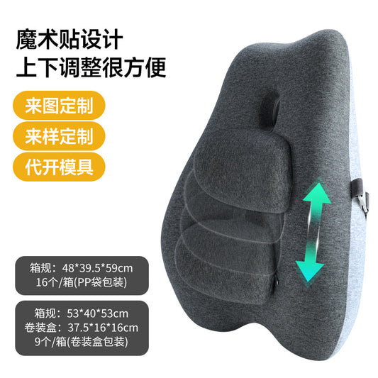 Backrest Cushion, Lumbar Support Cushion, Memory Foam Seat Cushion, Waist Support Pillow, Japanese Style - image 2