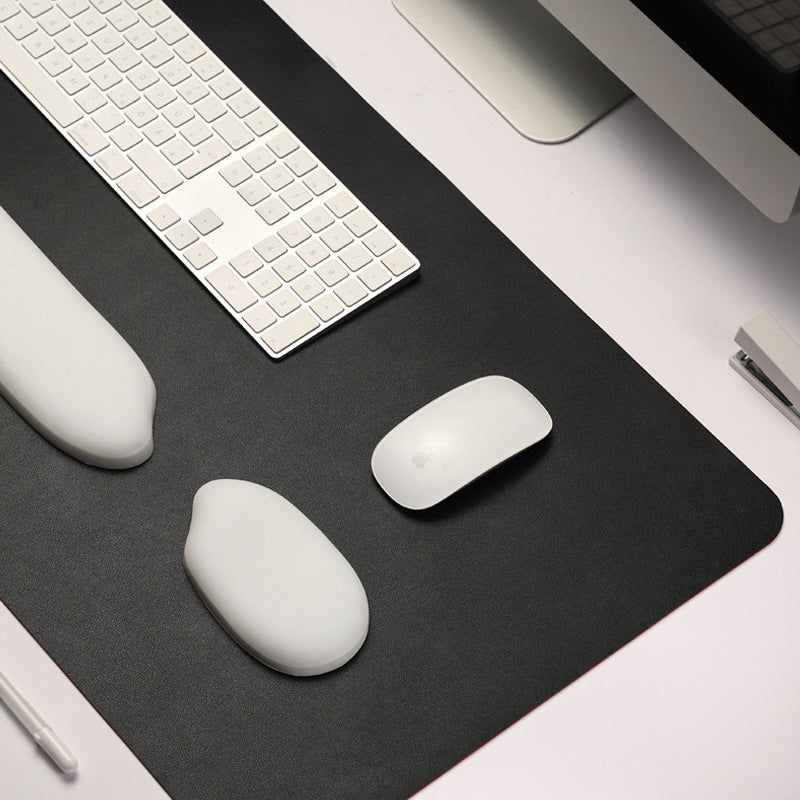 Little Bear Hall Rice Silicone Wrist Rest Mouse Pad Keyboard Hand Rest Pad Extra Large Wrist Support Mat Office Desk Mat Cross-Border - image 3