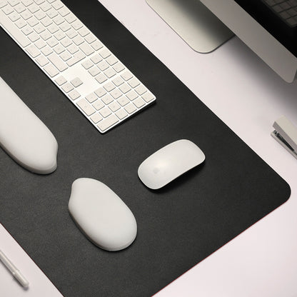 Little Bear Hall Rice Silicone Wrist Rest Mouse Pad Keyboard Hand Rest Pad Extra Large Wrist Support Mat Office Desk Mat Cross-Border - image 3