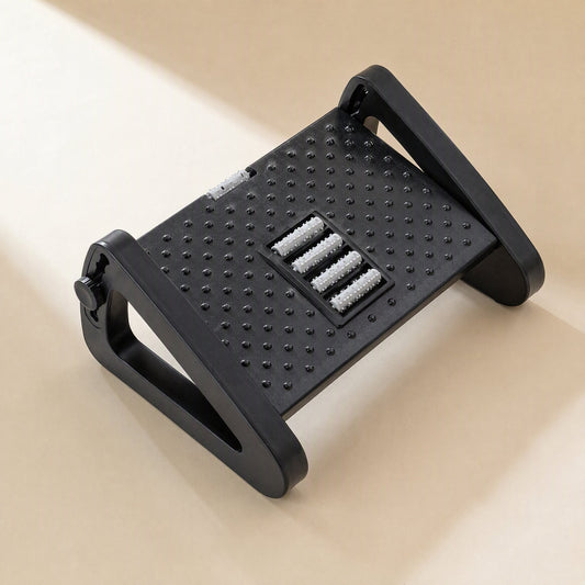Plastic adjustable triangular footrest stool - view 2
