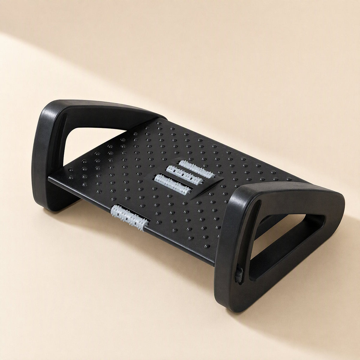 Plastic adjustable triangular footrest stool - view 3