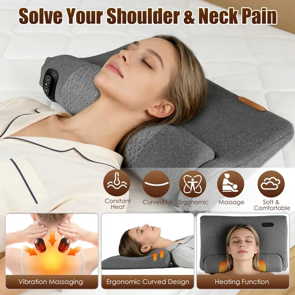 Neck Massager Pillow Ergonomic Massager Memory Foam Pillow With 3-Level…
