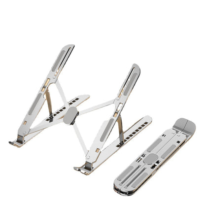 Desktop Aluminum Alloy Laptop Stand, Height-Adjustable, Foldable, Portable, with Ten-Level Adjustable Cooling Function - image 5