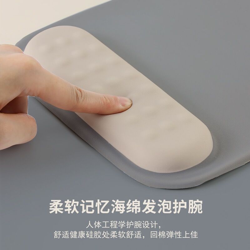 Wrist protection mouse pad ergonomic wrist support silicone pad memory foam non-slip large female computer mouse pad wholesale - image 3