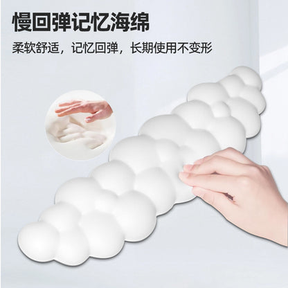 Cross-Border Hot-Selling Cloud Keyboard Hand Rest Wrist Rest Set Girls Office Desk Non-Slip Memory Foam Wrist Rest - image 3
