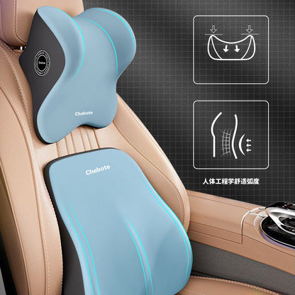 Comfortable Waist Neck Pillow Car Neck Pillow Seat Cushion Neck Protection Memory Foam Four Seasons Universal Car Pillow Lumbar Cushion - image 4
