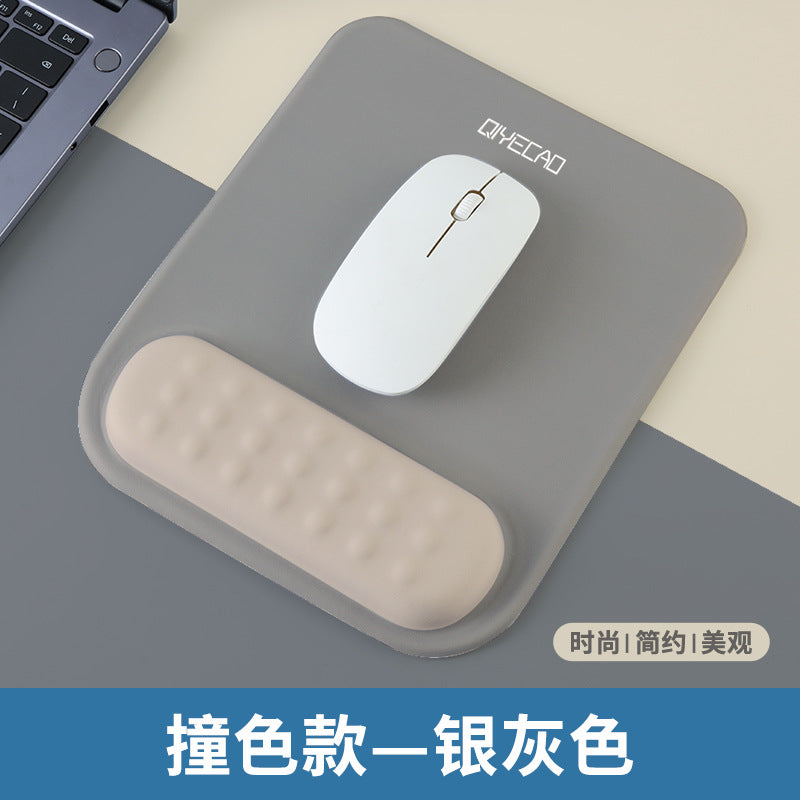 Wrist protection mouse pad ergonomic wrist support silicone pad memory foam non-slip large female computer mouse pad wholesale - image 1