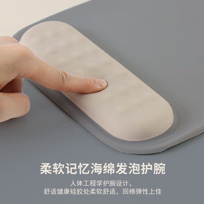 Wrist protection mouse pad ergonomic wrist support silicone pad memory foam non-slip large female computer mouse pad wholesale - image 3
