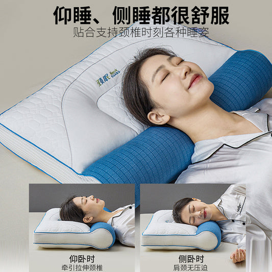 [Neck sleep traction neck pillow] traction stretch neck pillow core reverse bow cervical pillow adult pillow core popular pillow - image 1