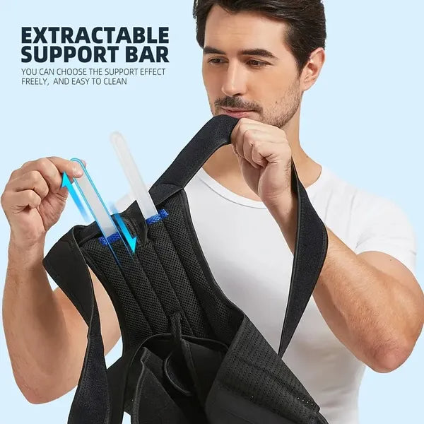 Ergonomic Posture Support Belt - Adjustable Compression For Lower Back Pain…