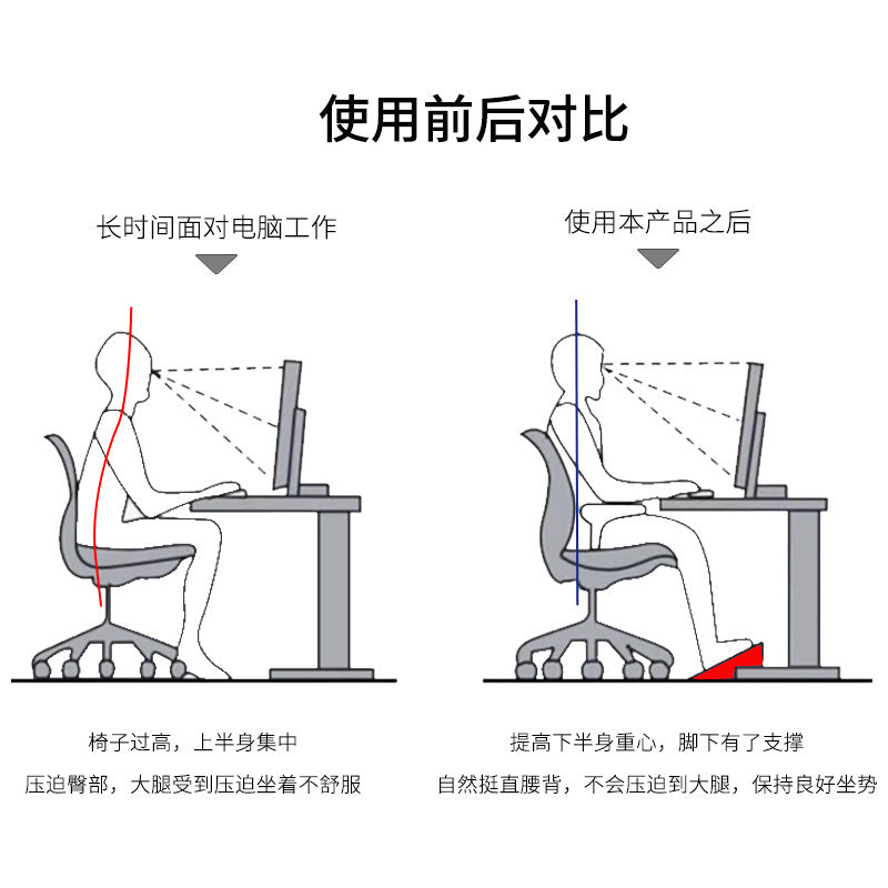 Foreign Trade Anti-Slip Footrest for Preventing Legs from Crossing, Home Sofa Non-Slip Footrest, Adult Rocking Footrest for under Office Desk - image 4