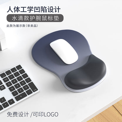 Wrist mouse pad silicone wrist pad gradient simple thick non-slip ergonomic computer mouse pad wholesale - image 1