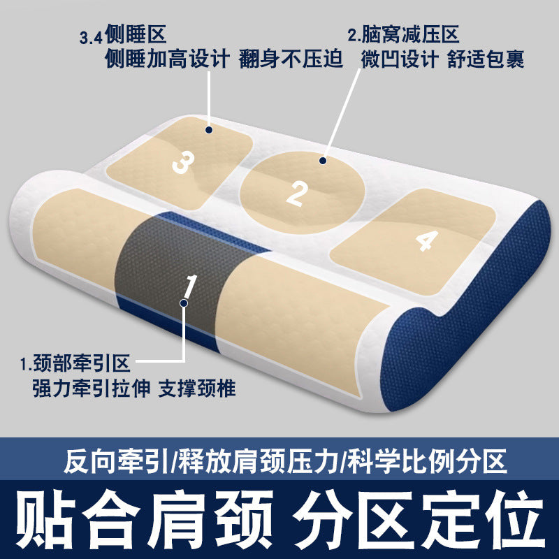 Cervical Pillow Helping Neck Protection Pillow Sleeping Prevention Adult Sleeping Special Sleeping Artifact Traction Cervical Snoring Pillow Pillow Core - image 3